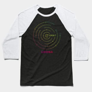 KPOP GIRLGROUP LOONA ORBIT FANDOM LOGO Baseball T-Shirt